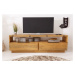 LuxD Designový TV stolek Harlow 150 cm přírodní - borovice