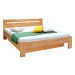 Masivní postel Maribo 2, 160x200, vč. roštu, bez matrace, olše