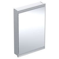 Geberit ONE - Zrcadlová skříňka s LED osvětlením, 600x900x150 mm, panty vpravo, vestavná, hliník