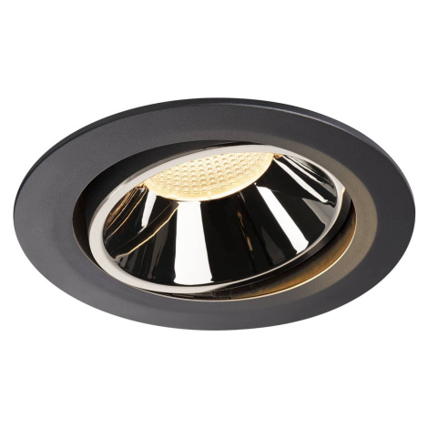 SLV BIG WHITE NUMINOS MOVE DL XL vnitřní LED zápustné stropní svítidlo černá/chrom 3000 K 55° ot