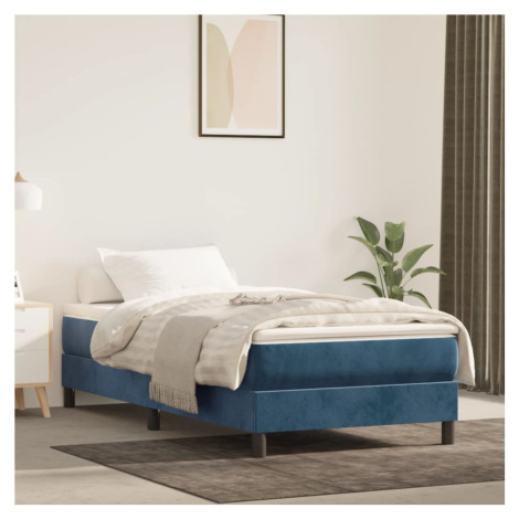 vidaXL Taštičková matrace střední tvrdost tmavě šedá 120x190x20 cm samet