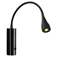 Nordlux LED nástěnné světlo Mento s pružným ramenem, černé