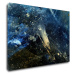 Impresi Obraz Abstrakt modrý se zlatým detailem - 70 x 50 cm