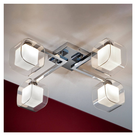 Schuller Valencia Cube - LED stropní svítidlo se čtyřmi stínidly