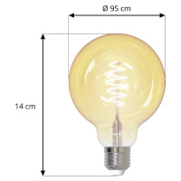 LUUMR LUUMR Smart LED E27 G95 4,9W ZigBee Tuya Hue sada 2 ks