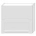 Kuchyňská skříňka Zoya W80grf/2 Sd bílý puntík/bílá