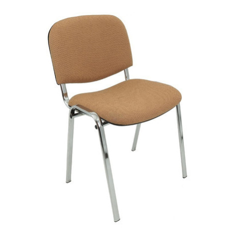 Konferenční židle ISO CHROM C4 béžovo/hnědá Mazur