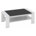 Konferenční stolek, bílá / černá, BAKER