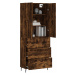 vidaXL Skříň highboard kouřový dub 69,5 x 34 x 180 cm kompozitní dřevo