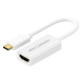 AlzaPower USB-C (M) na HDMI 2.0 4K 60Hz (F) 0.1m bílá