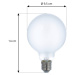 LUUMR LUUMR Smart LED žárovka sada 2 žárovek E27 G95 7W matná Tuya