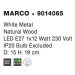 NOVA LUCE stolní lampa MARCO bílý kov přírodní dřevo E27 1x12W 230V IP20 bez žárovky 9014065