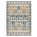 Dywany Łuszczów Kusový koberec Cooper Sisal Aztec 22218 ecru/navy – na ven i na doma - 80x150 cm