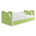 BMS Dětská postel MIKOLAJ 1 | bílá 80 x 160 cm Barva: bílá / zelená