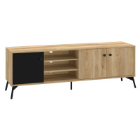 Tv Stolek Agis 06 Honey Castello Oak/Black Mat