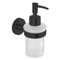 AQUALINE SB219 Samba dávkovač mýdla 150 ml, mléčné sklo, černá