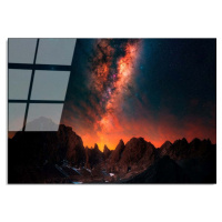 Skleněný obraz 100x70 cm Night Sky – Wallity