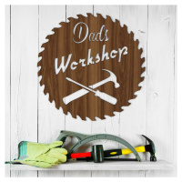 Dřevěný obraz do garáže - Dad's Workshop