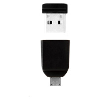 VERBATIM Flash Disk 32GB Store 'n' Stay Nano + micro USB OTG adaptér, USB 2.0, černá