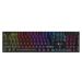 C-TECH mechanická klávesnice Morpheus, casual gaming, CZ/SK, červené spínače, RGB podsvícení, US