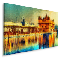 MyBestHome BOX Plátno Zlatý Chrám V Amritsaru Varianta: 40x30