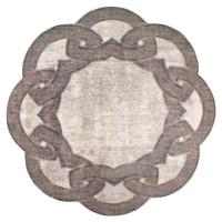 Béžový kulatý koberec ø 100 cm - Vitaus