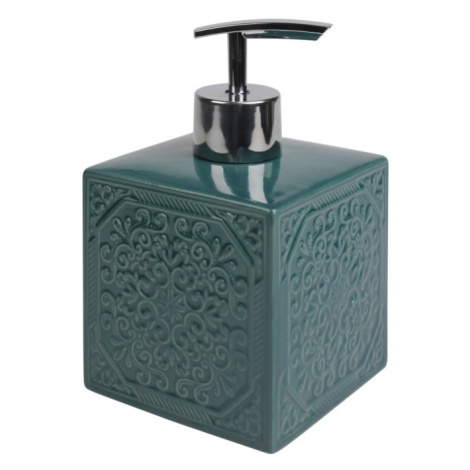 Koupelnový keramický set MAUR mořská zelená Mybesthome název: dávkovač na mýdlo