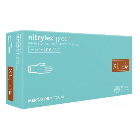 MERCATOR MEDICAL NITRYLEX GREEN 100 ks Rozměr: XL