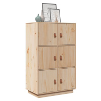 vidaXL Skříň highboard 67 x 40 x 108,5 cm masivní borové dřevo