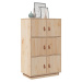 vidaXL Skříň highboard 67 x 40 x 108,5 cm masivní borové dřevo