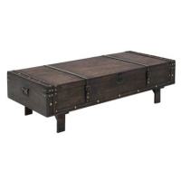 Konferenční stolek z masivního dřeva vintage styl 120x55x35 cm
