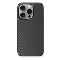 Ochranné pouzdro Epico Hybrid Carbon Magnetic s MagSafe pro Apple iPhone 15 Pro, černá