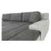 Univerzální sedací souprava s úložným prostorem v kombinaci bílé a šedé barvy TK157