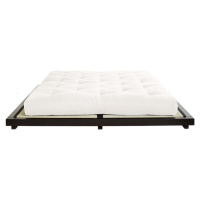Dvoulůžková postel z borovicového dřeva s matrací Karup Design Dock Comfort Mat Black/Natural, 1