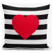 Povlak na polštář Minimalist Cushion Covers Navy Heart, 45 x 45 cm