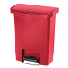 Rubbermaid Odpadkový koš s pedálem SLIM JIM®, objem 30 l, š x v x h 271 x 536 x 425 mm, červená