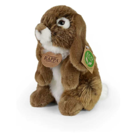 Rappa Plyšový králík hnědý stojící 18 cm ECO-FRIENDLY