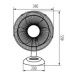 Stolní ventilátor Kanlux VENETO-30GR bílá/šedá 23812