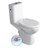 SAPHO HANDICAP WC kombi zvýšený sedák, Rimless, zadní odpad, bílá K11-0221
