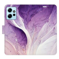 iSaprio flip pouzdro Purple Paint pro Xiaomi Redmi Note 12 5G