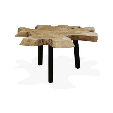 Konferenční stolek pravé teakové dřevo 80x70x38 cm SHUMEE