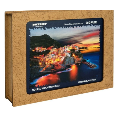 Dřevěné barevné puzzle - Manarola v Itálii 250 Puzzler