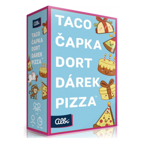 Taco, čapka, dort, dárek, pizza Albi