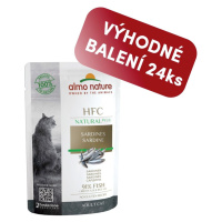 Almo Nature HFC Natural Plus - Sardinky 55g výhodné balení 24ks