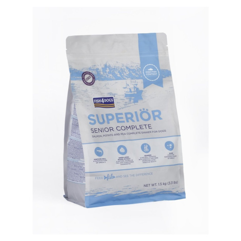 Fish4Dogs Granule velké pro starší psy Superior losos s bramborami 1,5 kg