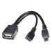 PremiumCord USB redukce USB A/Micro USB - Micro USB, OTG - kur-18