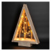 Solight LED vánoční dekorace Zasněžená krajina, přírodní, 2x AA