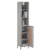 vidaXL Skříň highboard šedá sonoma 34,5 x 34 x 180 cm kompozitní dřevo