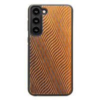 Pouzdro Bewood pro Samsung Galaxy S23 Plus Vlny Merbau