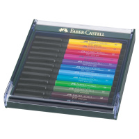 Faber-Castell, 267421, PITT artist pen, brush popisovače, základní odstíny, 12 ks